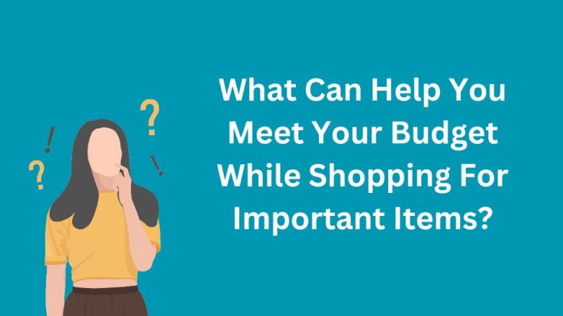 What Can Help You Meet Your Budget While Shopping for Important Items?