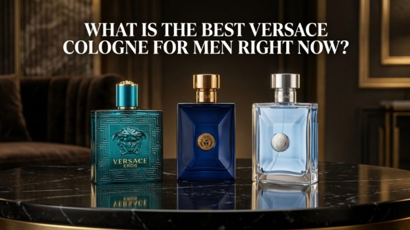 Versace Eros bottle blue design men fragrance