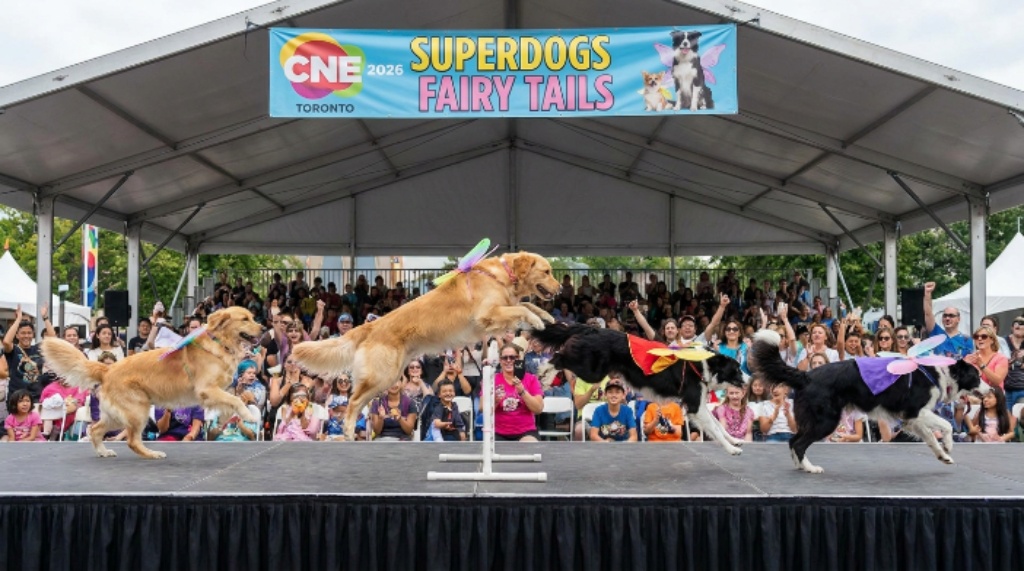 SuperDogs Fairy Tails show performance at CNE Toronto 2026